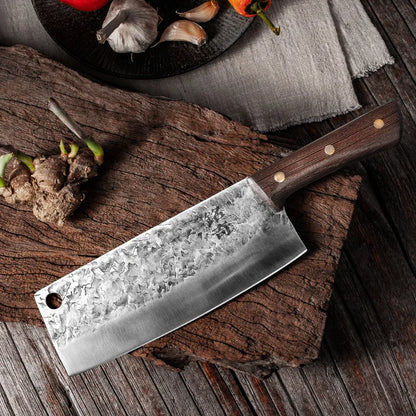 5CR15 Handmade Chopping Cleaver Butcher Knife High Carbon Steel Kitchen Chef Knife Sets Forged Blade Cooking Knives Set Cleaver