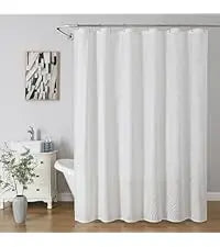 Grey Boho Farmhouse Elegant Washable Sheer Lace Shower Curtain Set 72Wx72L with 12 Plastic Hooks