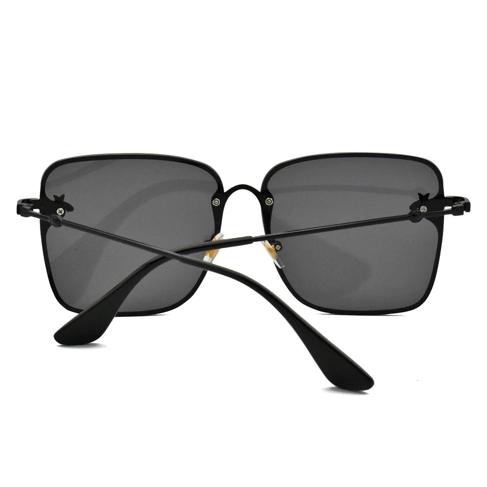 Fashion 2022 Gold Bee Square Sunglasses Women Retro Oversized Glasses Men Shades Metal Frame Ladies sunglasses zonnebril dames