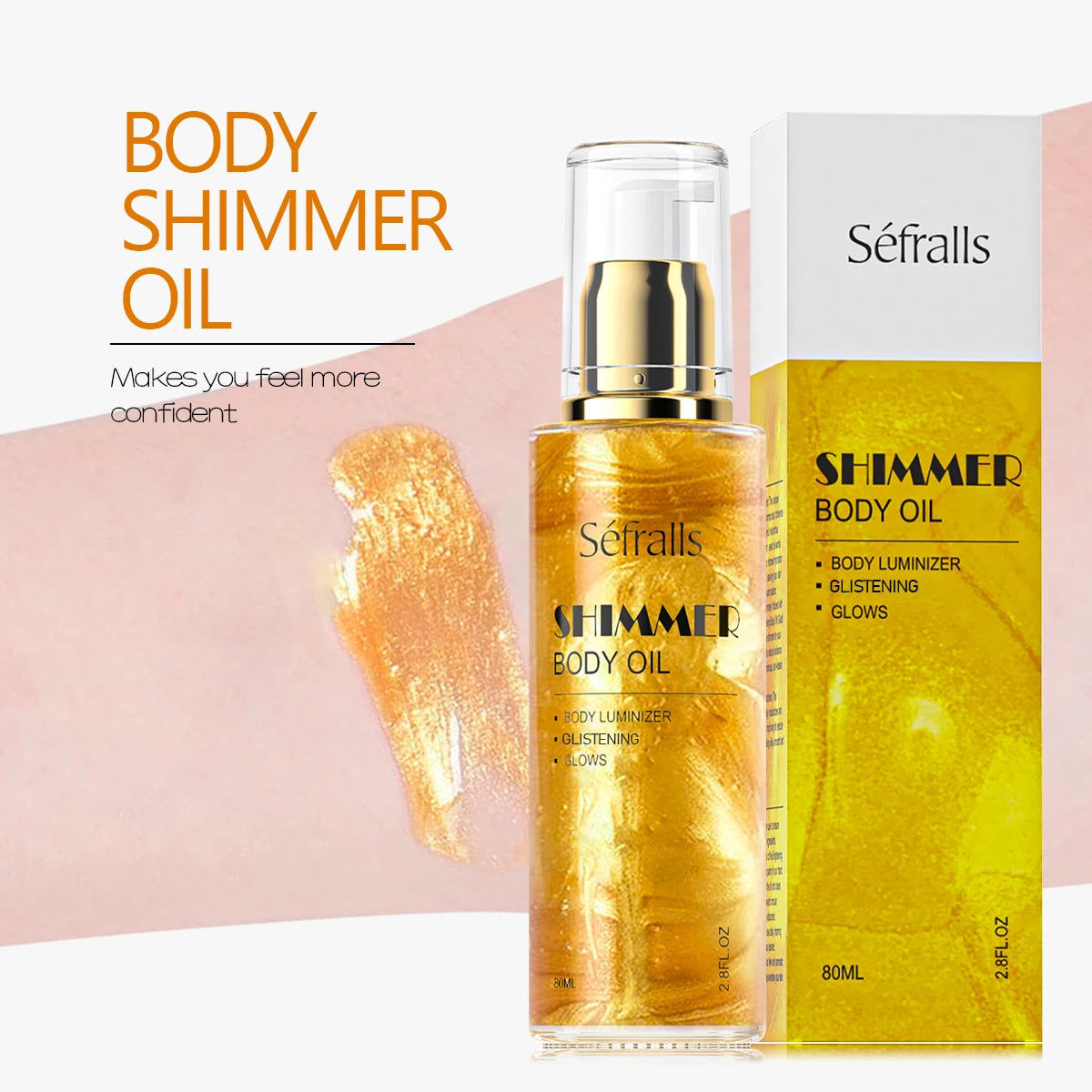 Séfralls Party Glow Body Oil 80ML 3PCS All-Over Radiance Fragrance