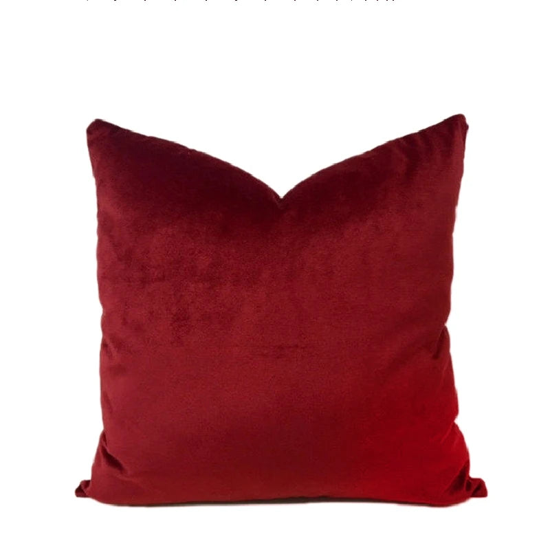 Modern Nordic Style Square Velvet Pillow Covers Soft Polyester Filled Removable Washable Woven Animal/Solid Pattern Decor