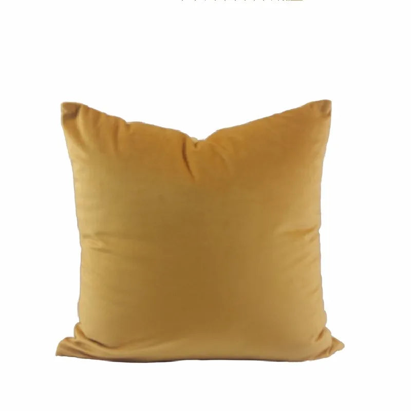 Modern Nordic Style Square Velvet Pillow Covers Soft Polyester Filled Removable Washable Woven Animal/Solid Pattern Decor
