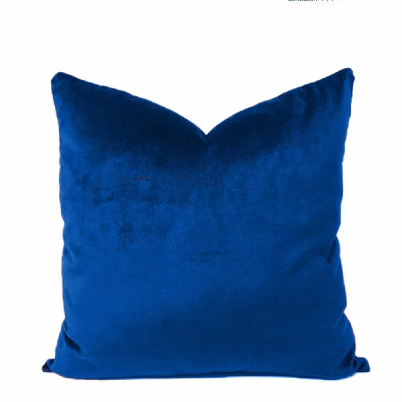 Modern Nordic Style Square Velvet Pillow Covers Soft Polyester Filled Removable Washable Woven Animal/Solid Pattern Decor