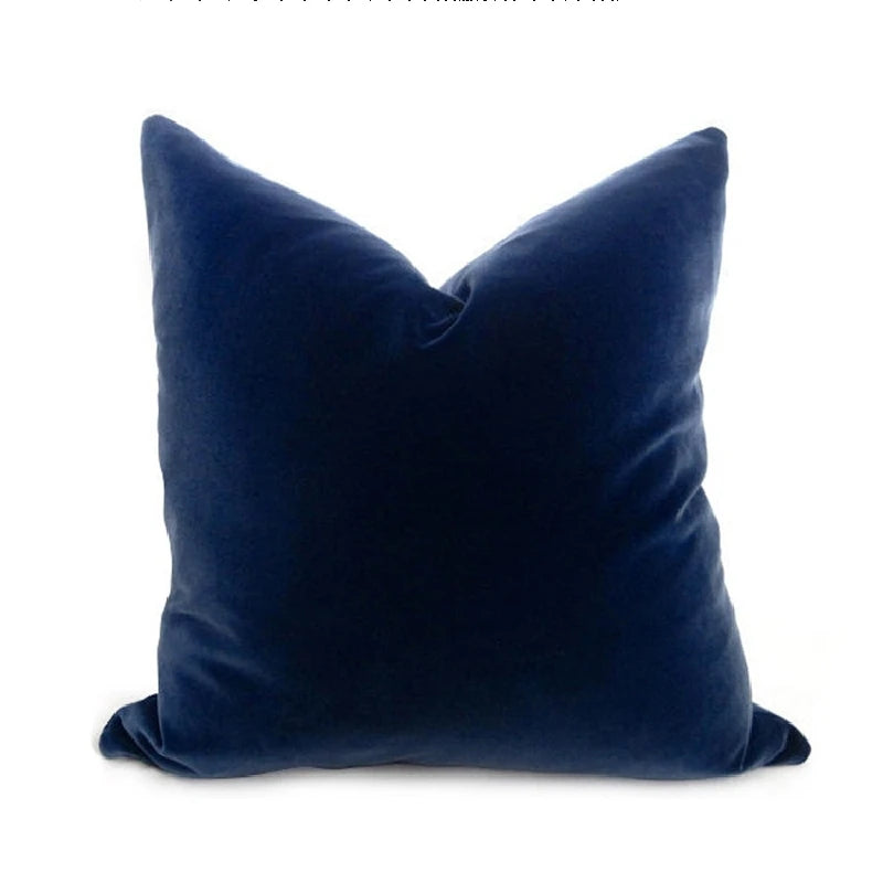 Modern Nordic Style Square Velvet Pillow Covers Soft Polyester Filled Removable Washable Woven Animal/Solid Pattern Decor