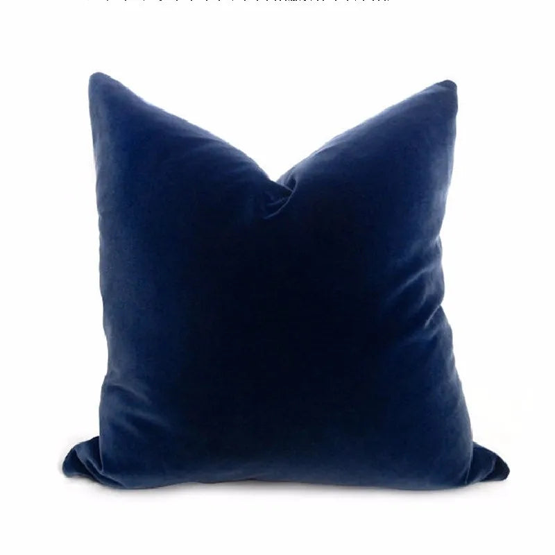 Modern Nordic Style Square Velvet Pillow Covers Soft Polyester Filled Removable Washable Woven Animal/Solid Pattern Decor