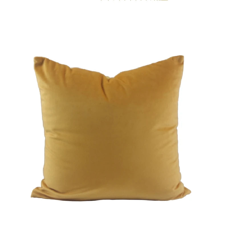 Modern Nordic Style Square Velvet Pillow Covers Soft Polyester Filled Removable Washable Woven Animal/Solid Pattern Decor