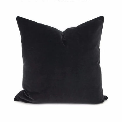 Modern Nordic Style Square Velvet Pillow Covers Soft Polyester Filled Removable Washable Woven Animal/Solid Pattern Decor