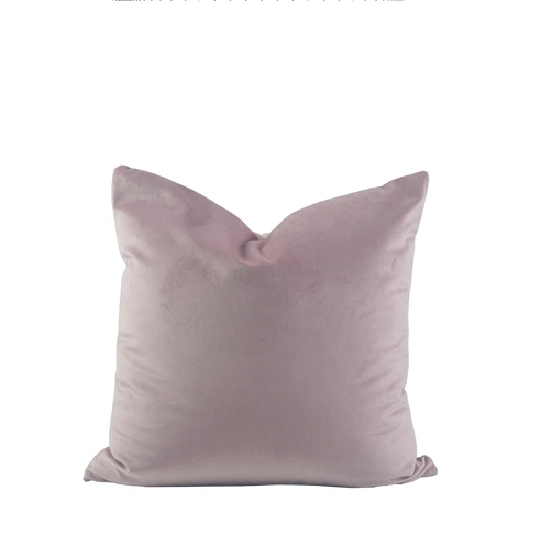 Modern Nordic Style Square Velvet Pillow Covers Soft Polyester Filled Removable Washable Woven Animal/Solid Pattern Decor