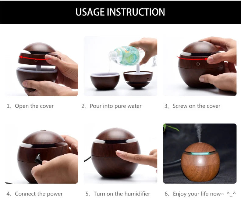 Hot Selling Room Air Purifier with Humidifier,USB Ultrasonic Cool Mist Water Aroma Humidifier
