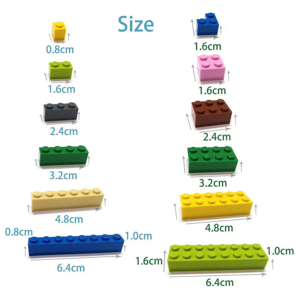 600pcs Lamp Bricks Building Blocks Set – 12 Colors