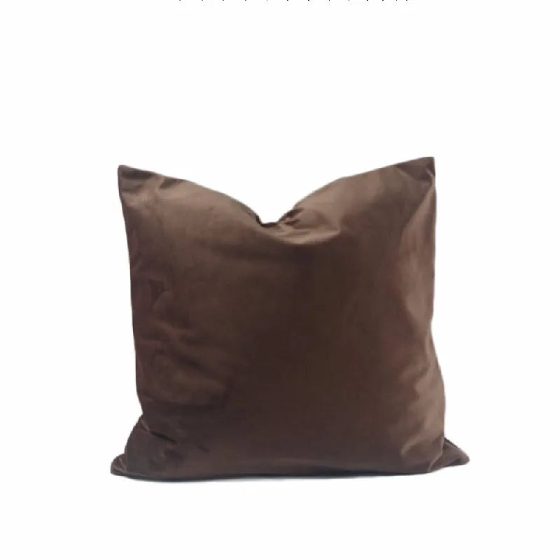 Modern Nordic Style Square Velvet Pillow Covers Soft Polyester Filled Removable Washable Woven Animal/Solid Pattern Decor