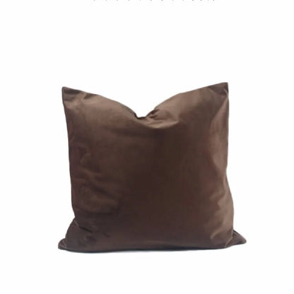 Modern Nordic Style Square Velvet Pillow Covers Soft Polyester Filled Removable Washable Woven Animal/Solid Pattern Decor
