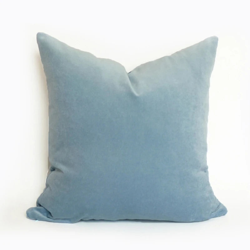 Modern Nordic Style Square Velvet Pillow Covers Soft Polyester Filled Removable Washable Woven Animal/Solid Pattern Decor