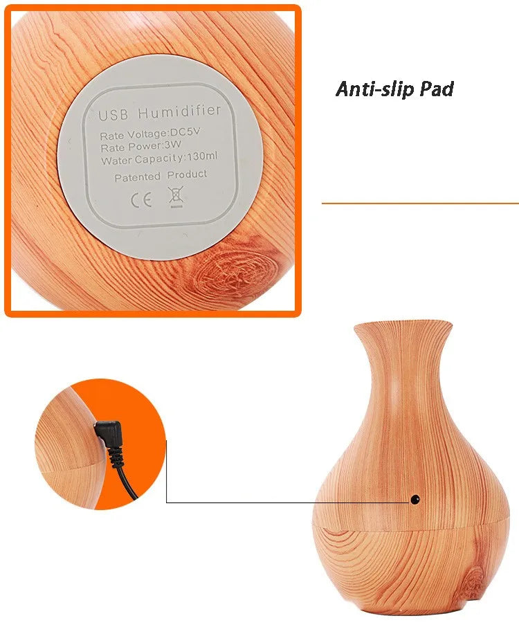 Car Air Freshener Essential Oil Diffuser USB Humidifiers Cool Mist Decorative Humidifier