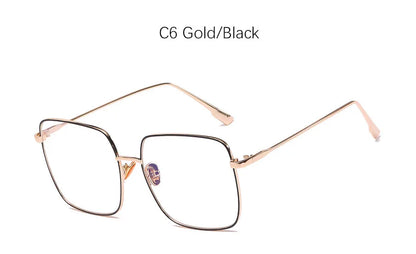 Classic Square Transparent Glasses Frame Women Fashion Brand Anti Blue Light Eyeglasses Ladies Vintage Trendy Sunglasses