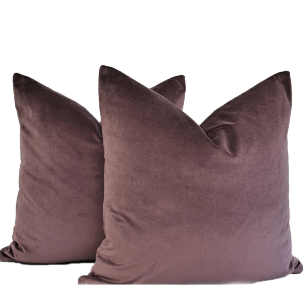 Modern Nordic Style Square Velvet Pillow Covers Soft Polyester Filled Removable Washable Woven Animal/Solid Pattern Decor