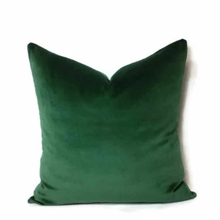 Modern Nordic Style Square Velvet Pillow Covers Soft Polyester Filled Removable Washable Woven Animal/Solid Pattern Decor