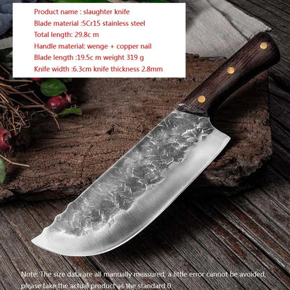 5CR15 Handmade Chopping Cleaver Butcher Knife High Carbon Steel Kitchen Chef Knife Sets Forged Blade Cooking Knives Set Cleaver