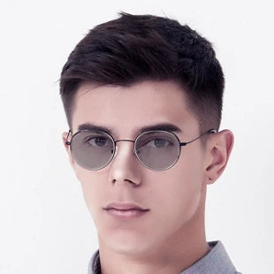 ZENOTTIC L Size Titanium Alloy Prescription Glasses Trend Square Unisex Anti Blue Light Progressive/Photochromic Optical Eyewear