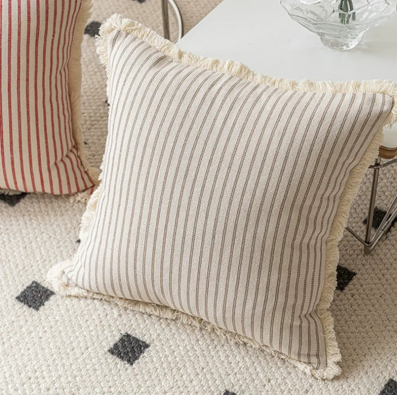 2026 Perfect Decorative Pillows Covers Red Boho Throw Pillow Covers Cotton Neutral Pillow Cover With Tassel Fringe Drop Shipping