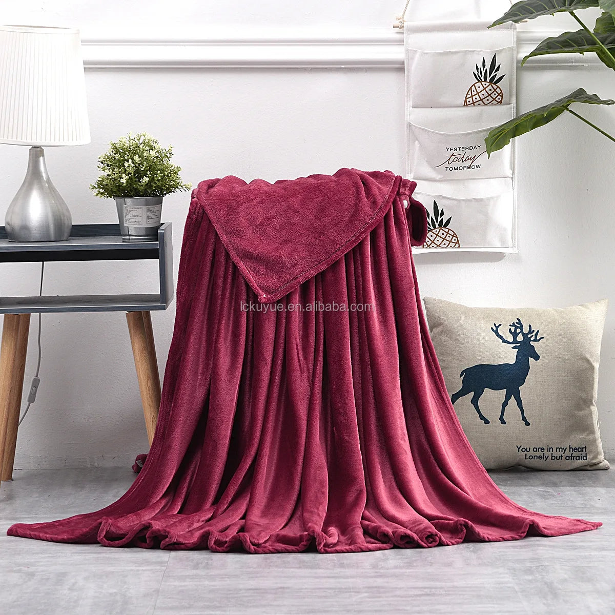 KUYUE  Super Soft Flannel Blanket Multiple Colors Available