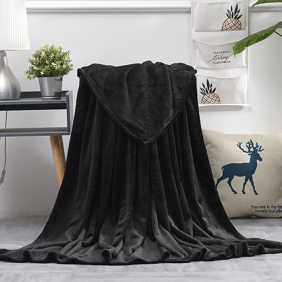 KUYUE  Super Soft Flannel Blanket Multiple Colors Available