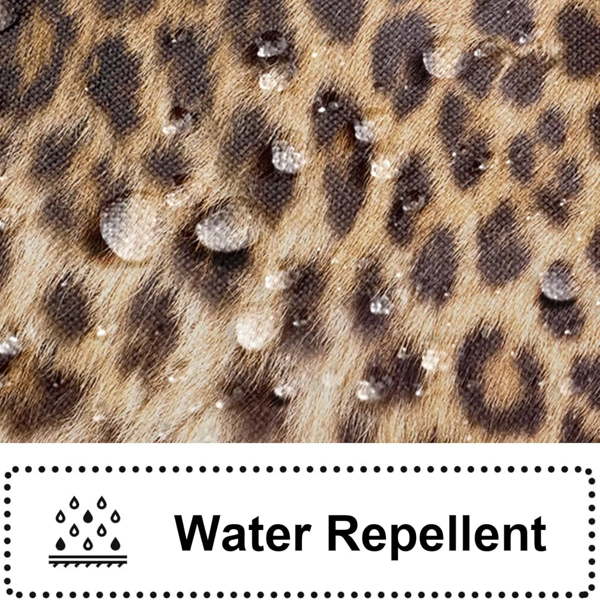 Brown Leopard Shower Curtain Cheetah Animal Print Blackout Polyester Machine Washable Hooks 72x72 Modern Bathroom Decor