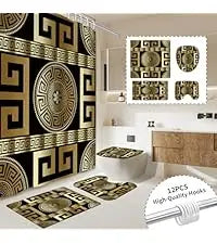 Hookless Shower Curtain Liner Set Teal Semi-Sheer Waterproof Washable 72x75 Inch Bathroom Decor