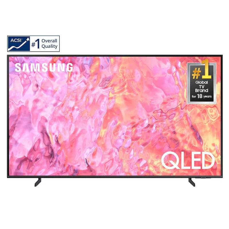 Samsungs QLED TV Ready to Ship Sizes for 55"65"75"85" TV Smart QLED 4K UHD Air Slim Tizen OS QA60DAJXXZ 2024 Year Original