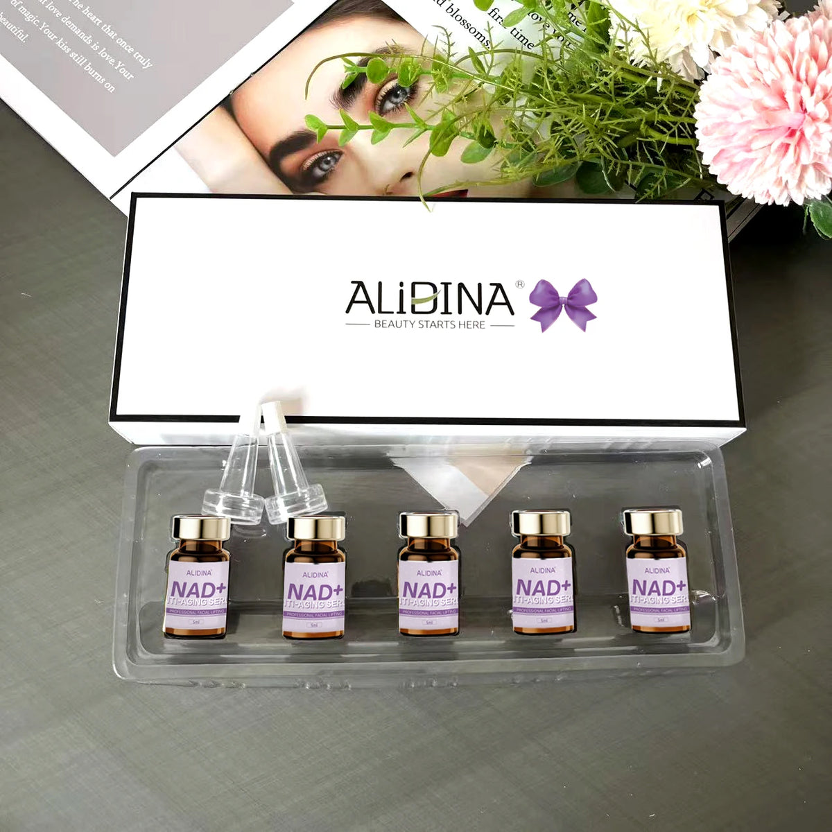NAD Plus PDRN Ampoule Serum Niacinamide Collagen Anti Aging Skin Regenerator
