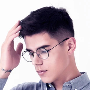ZENOTTIC L Size Titanium Alloy Prescription Glasses Trend Square Unisex Anti Blue Light Progressive/Photochromic Optical Eyewear