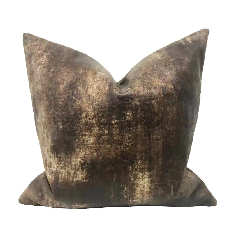 Modern Nordic Style Square Velvet Pillow Covers Soft Polyester Filled Removable Washable Woven Animal/Solid Pattern Decor