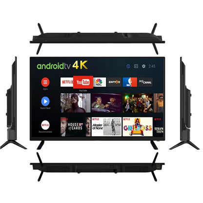 TV manufacturer 43-85-inch QLED smart TV with 4K ultra-high-definition picture quality, Android system, WiFi, USB connection