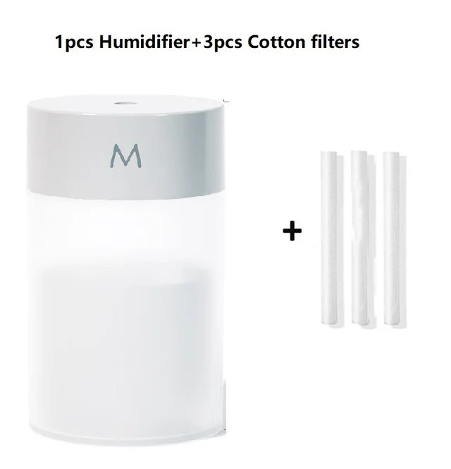 260ML Air Humidifier Ultrasonic Mini Aromatherapy Diffuser Portable Sprayer USB Essential Oil Atomizer LED Lamp for Home Car