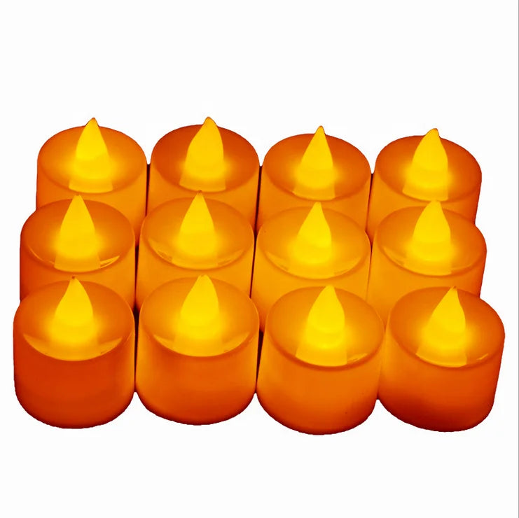 LED Mini Smokeless Restaurant Light Tealight Candle Set for Home Decoration