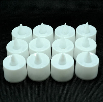 LED Mini Smokeless Restaurant Light Tealight Candle Set for Home Decoration