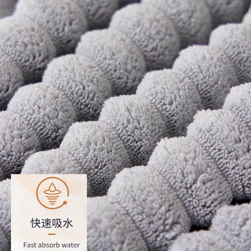 Bath Towel Coral Fleece Absorbent Shawl Beach Towel Warm Wrapping Large Bath Towel Thickened Quick-drying Swimming Gift Bath Towel