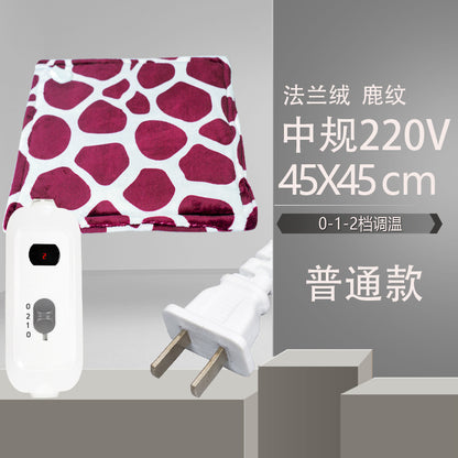 Electric Blanket, Small Single-Person Heating Blanket, Throw Blanket, Office Seat Cushion, Deer Pattern Heating Pad, Home Adjustable Warming Blanket