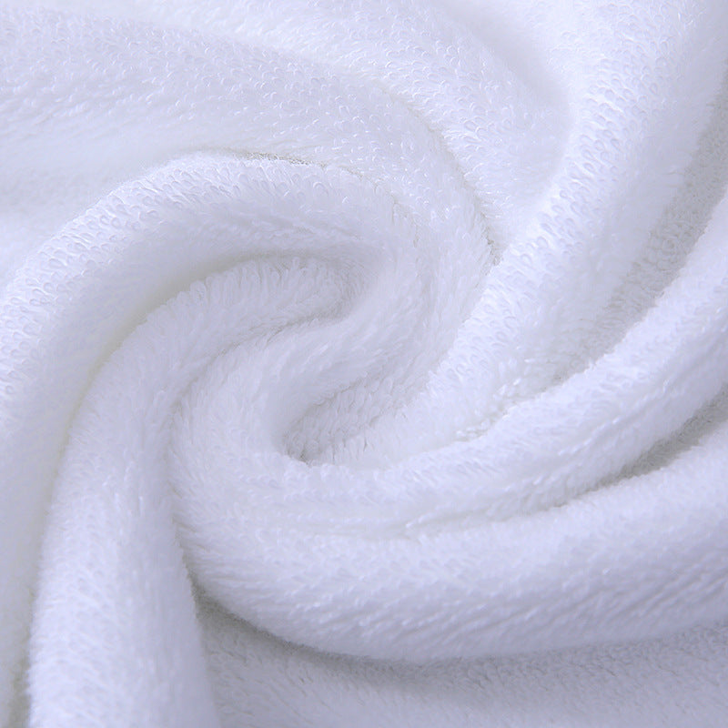 Hotel towel bath towel extra large absorbent pure cotton beauty salon hotel hot spring bed &amp; breakfast white towel bath towel can add Logo