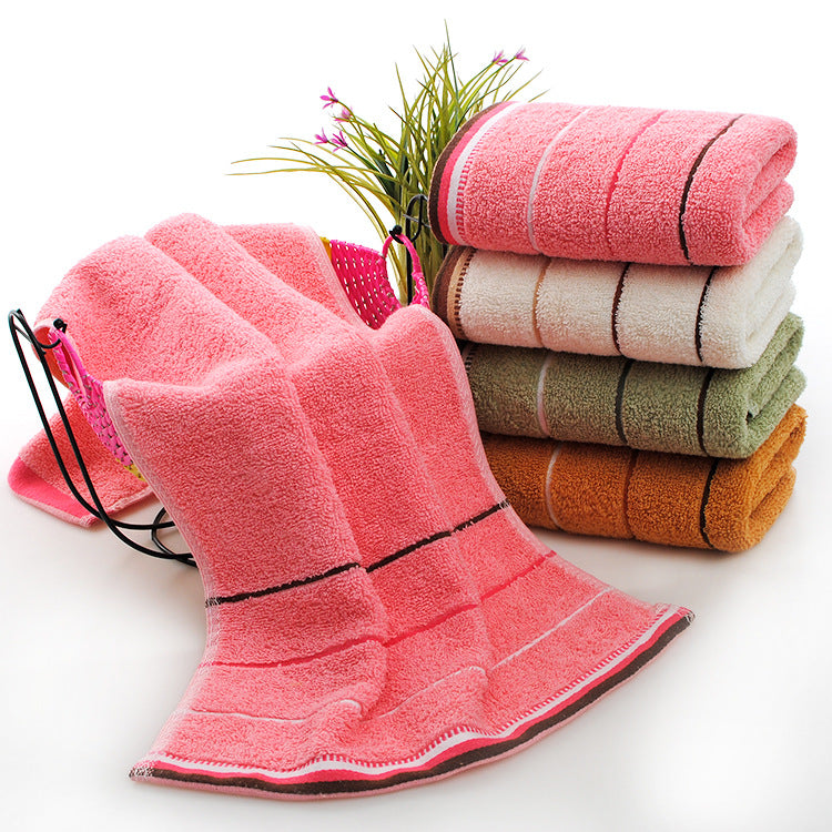 Wholesale cotton plain gold towel daily necessities face towel wedding gift Net red belt soft absorbent towel