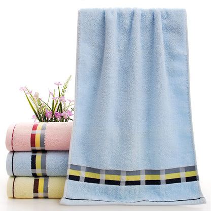 Wholesale cotton plain gold towel daily necessities face towel wedding gift Net red belt soft absorbent towel