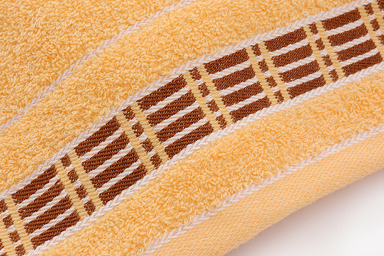 Wholesale cotton plain gold towel daily necessities face towel wedding gift Net red belt soft absorbent towel
