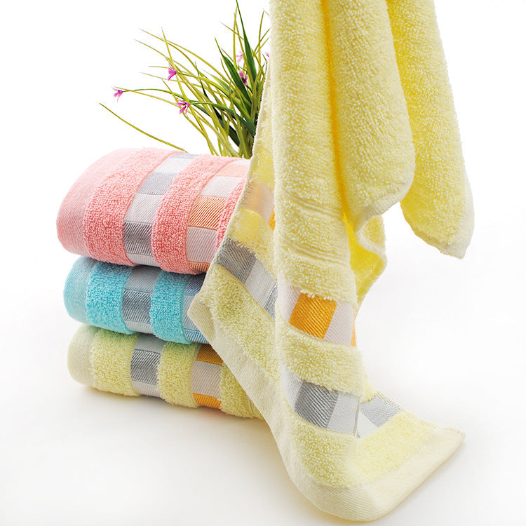Wholesale cotton plain gold towel daily necessities face towel wedding gift Net red belt soft absorbent towel