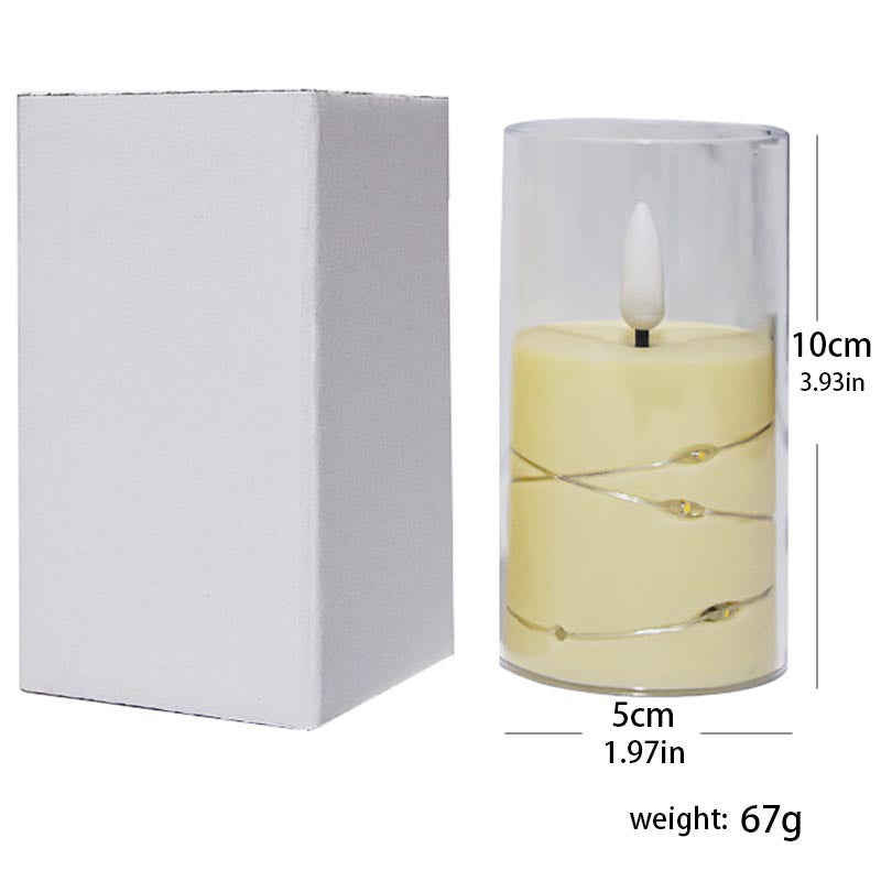 LED Flameless Pencil Candles With Remote Control Battery Operated Home Decor