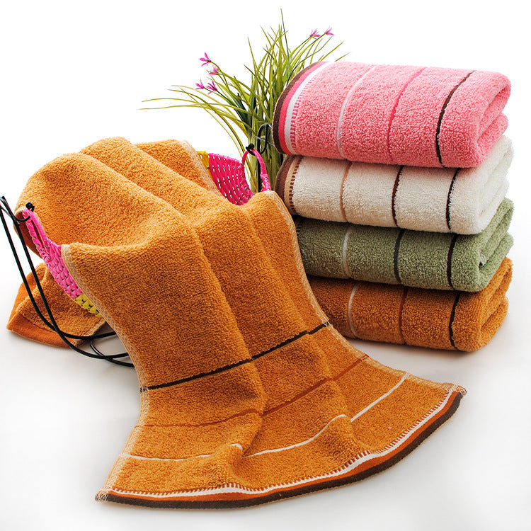 Wholesale cotton plain gold towel daily necessities face towel wedding gift Net red belt soft absorbent towel