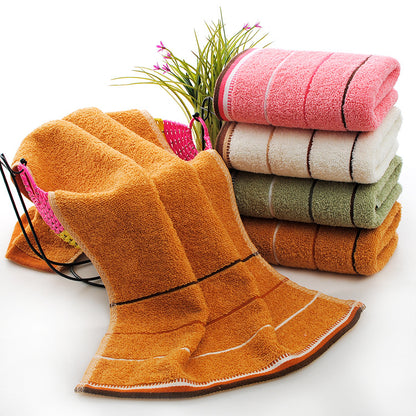 Wholesale cotton plain gold towel daily necessities face towel wedding gift Net red belt soft absorbent towel