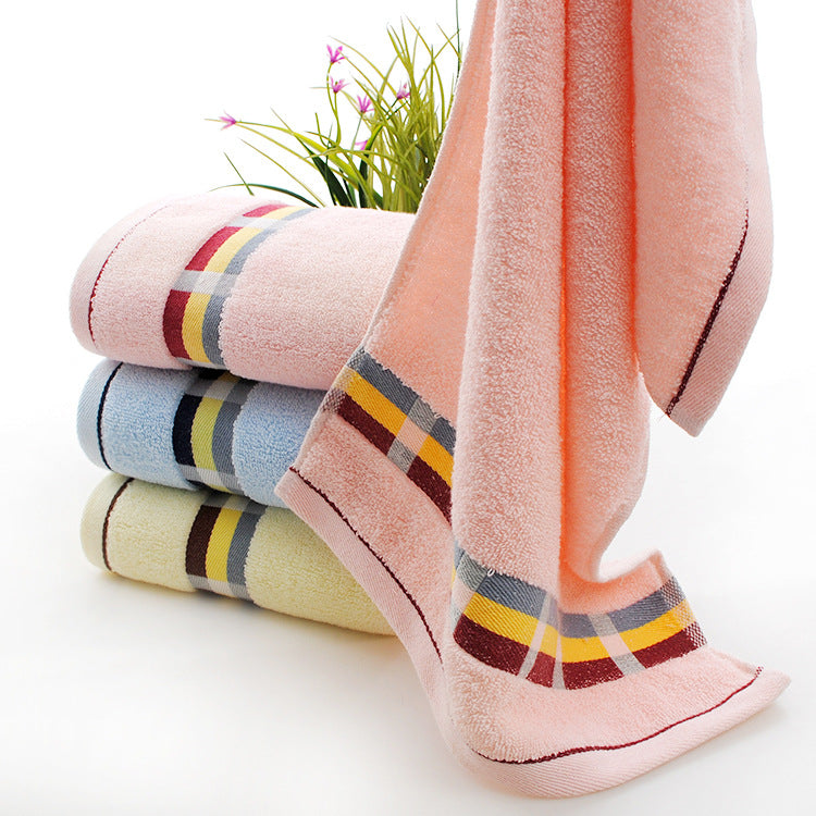 Wholesale cotton plain gold towel daily necessities face towel wedding gift Net red belt soft absorbent towel