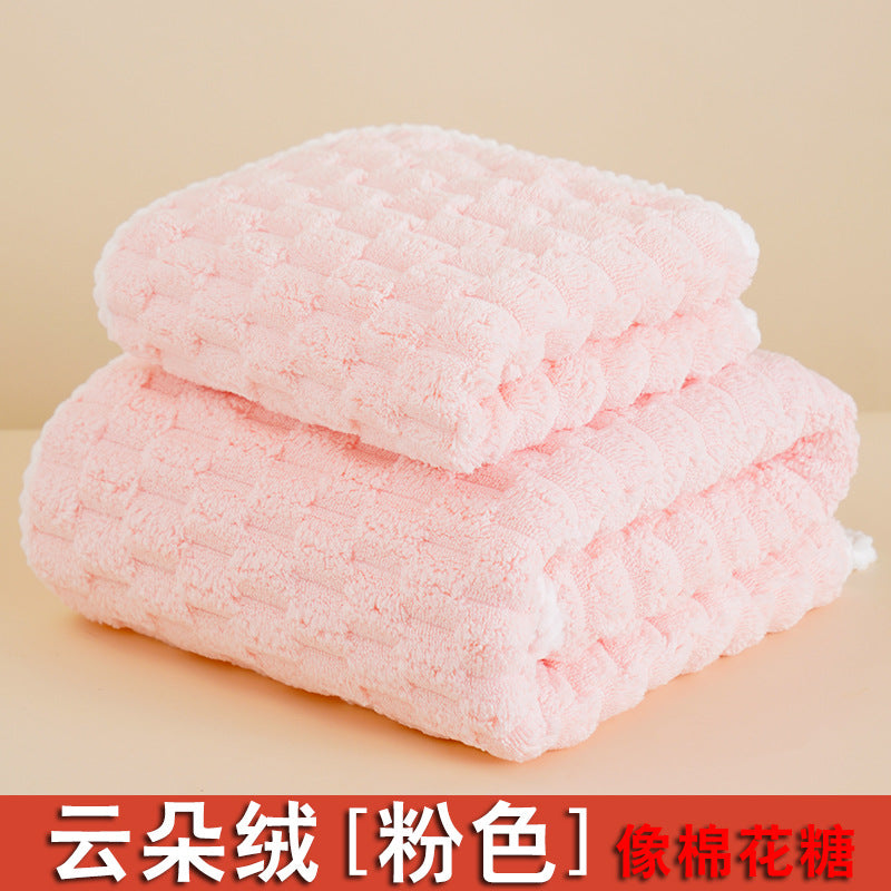 Bath Towel Coral Fleece Absorbent Shawl Beach Towel Warm Wrapping Large Bath Towel Thickened Quick-drying Swimming Gift Bath Towel