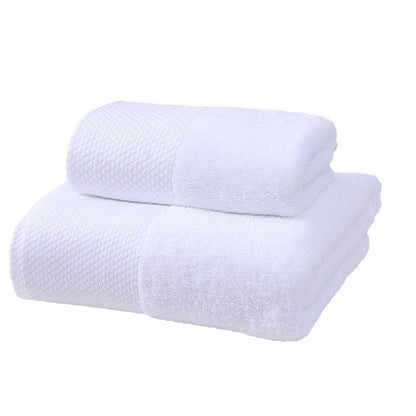 Hotel towel bath towel extra large absorbent pure cotton beauty salon hotel hot spring bed &amp; breakfast white towel bath towel can add Logo