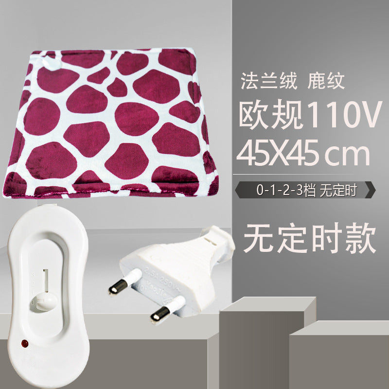 Electric Blanket, Small Single-Person Heating Blanket, Throw Blanket, Office Seat Cushion, Deer Pattern Heating Pad, Home Adjustable Warming Blanket